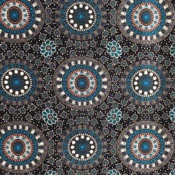 Preview: BLUE ALURA SEED Aborigines Stoff aus Australien